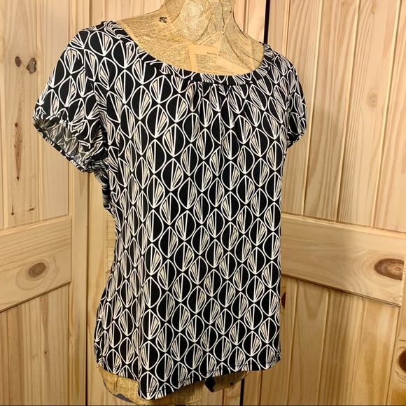 Worthington Stretch Cap Sleeve Tunic Top SZ L Classic Office Career Church Work - Picture 11 of 11